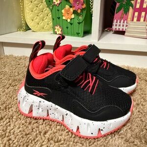 NWOT Reebok Kids Black and Red Sneakers